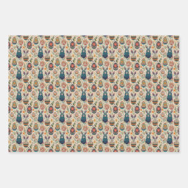 Hoja De Papel De Regalo Boho Bunnies