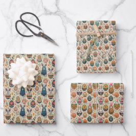 Hoja De Papel De Regalo Boho Bunnies