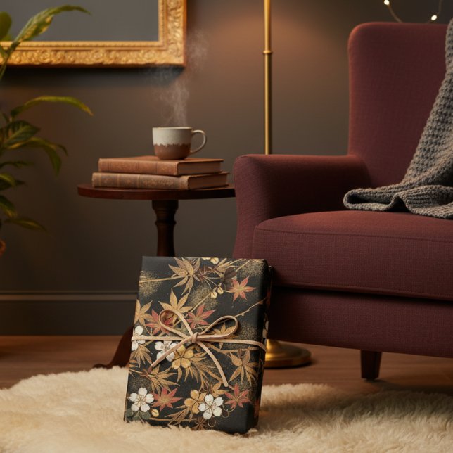 Hoja De Papel De Regalo Boho cae en japonés (Subido por el creador)
