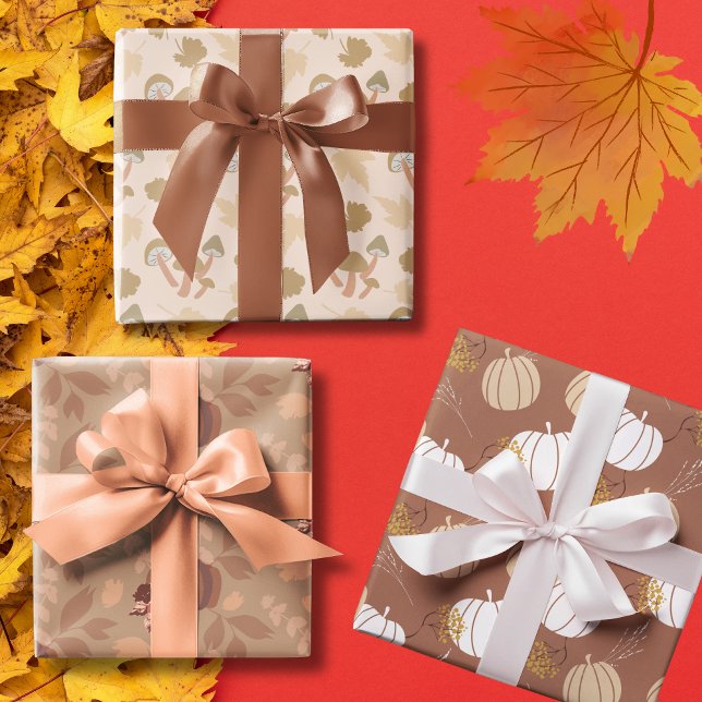 Hoja De Papel De Regalo Boho Fall (Boho Fall Wrapping Paper Sheets)