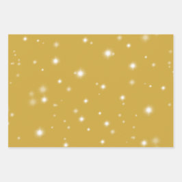 Hoja De Papel De Regalo Boho Gold Starlight
