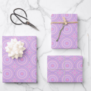 Hoja De Papel De Regalo Boho Mandala, adormilado y intrincado