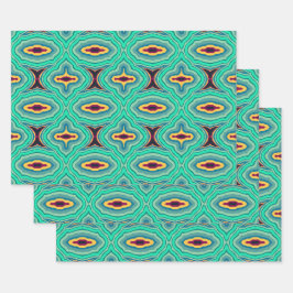 Hoja De Papel De Regalo Boho tropical suroeste Moda Geode Arte