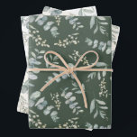 Hoja De Papel De Regalo Boho Watercolor Eucalyptus Greenery Boda<br><div class="desc">Se trata de un diseño acuático de bonito inspirado en el eucaliputo y follaje creado para esos momentos especiales. Excelente para bodas,  aniversarios y más.</div>
