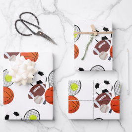 Hoja De Papel De Regalo Bolas deportivas