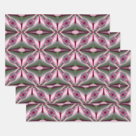 Hoja De Papel De Regalo Bonito En Bloque De Color De Color De Color Rosa Y