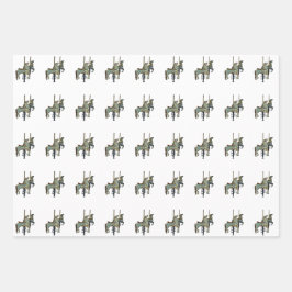 Hoja De Papel De Regalo Bonito Merry Go Round Carousse Horarios