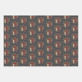 Hoja De Papel De Regalo Bookish Christmas wrapping gift paper