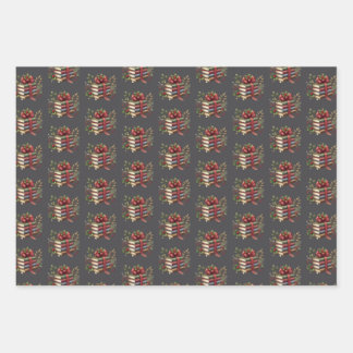 Hoja De Papel De Regalo Bookish Christmas wrapping gift paper
