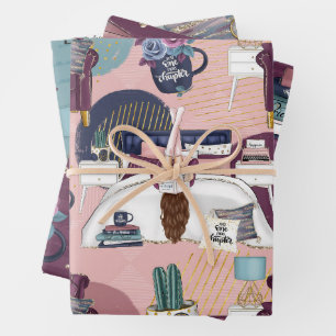 Hoja De Papel De Regalo Booklover