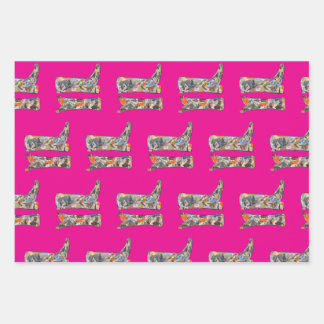 Hoja De Papel De Regalo Bootsy Baby Collage boots wrapping paper sheets