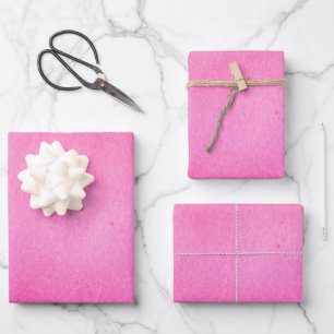 Hoja De Papel De Regalo Borde de gradiente sólido suave rosa
