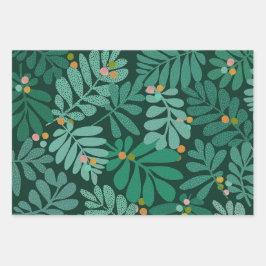 Hoja De Papel De Regalo Bosque acogedor