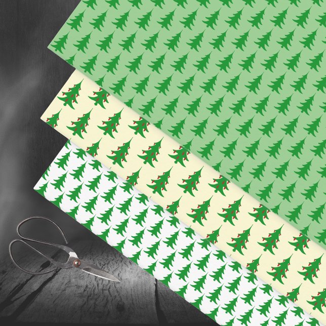 Hoja De Papel De Regalo Bosque de árbol de Navidad (Subido por el creador)