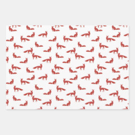 Hoja De Papel De Regalo Bosque de Ciudad Minimalista Simple de Invierno Nó