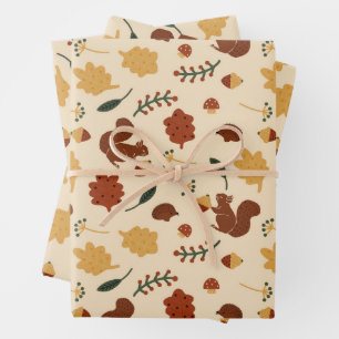 Hoja De Papel De Regalo Bosque de otoño