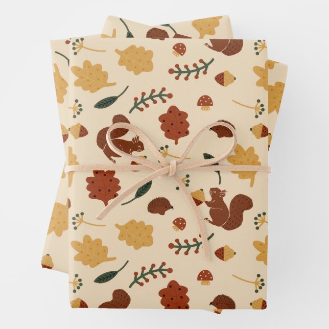 Hoja De Papel De Regalo Bosque de otoño (In situ)