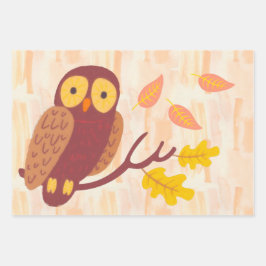 Hoja De Papel De Regalo Bosque de otoño