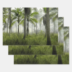 Hoja De Papel De Regalo Bosque de palmeras tropicales