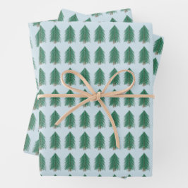 Hoja De Papel De Regalo Bosque Fir Tree
