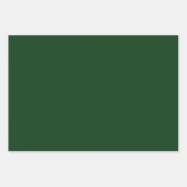 Hoja De Papel De Regalo Bosque minimalista Colores sólidos de llanura verd