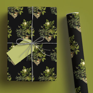 Hoja De Papel De Regalo Bosque Moody Glam Diamante Botánico