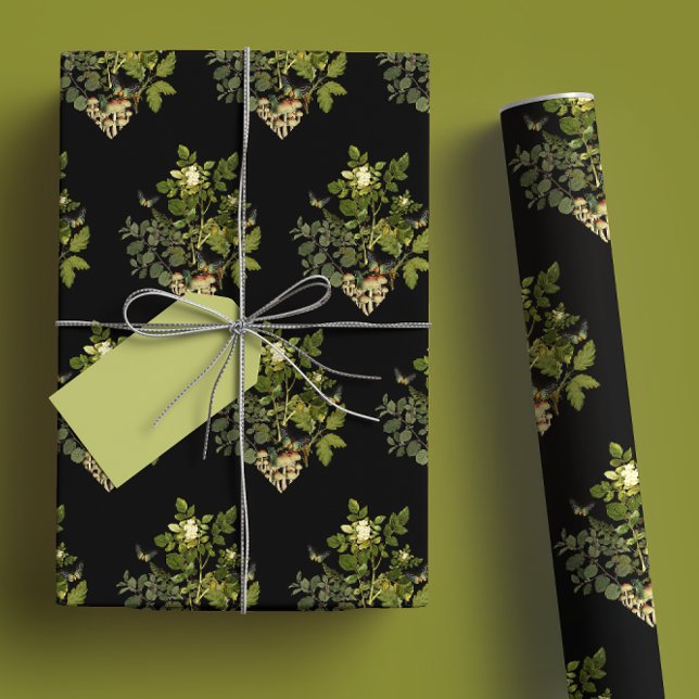 Hoja De Papel De Regalo Bosque Moody Glam Diamante Botánico (Subido por el creador)