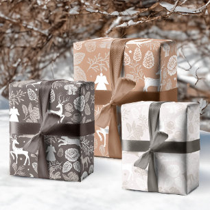 Hoja De Papel De Regalo Bosques de animales de Woodland Fox, Deer, Rabbit