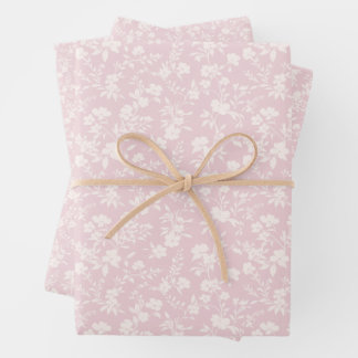 Hoja De Papel De Regalo Botanical Garden Neutral - Blush Pink