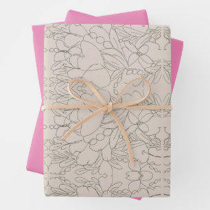 Hoja De Papel De Regalo Bountiful Blossoms  