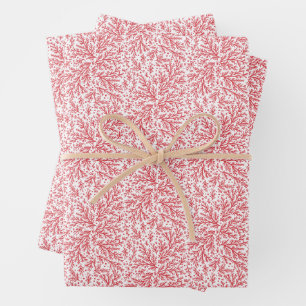 Hoja De Papel De Regalo Bountiful Brands Red and White Photo Navidades