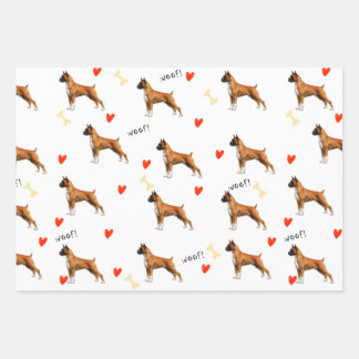 Hoja De Papel De Regalo Boxeador