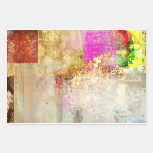 Hoja De Papel De Regalo Brazen y cristal (Anverso)