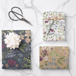 Hoja De Papel De Regalo Bright Doodles Wrapping Paper Set of 3