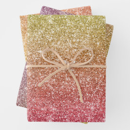 Hoja De Papel De Regalo Brillo de Arcoíris