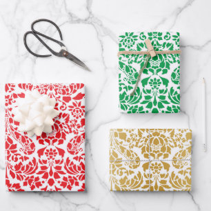 Hoja De Papel De Regalo Brocade Trio