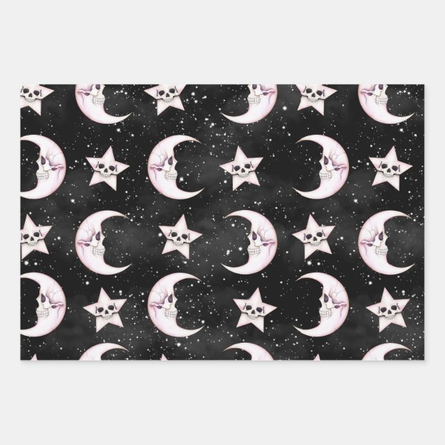 Hoja De Papel De Regalo Brujería celestial (Anverso)