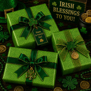 Hoja De Papel De Regalo Bucles de Limerick