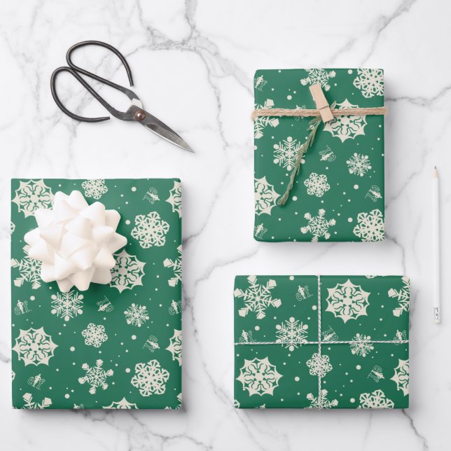 Hoja De Papel De Regalo Buddy the Elf Snowflake Pattern (Anverso)