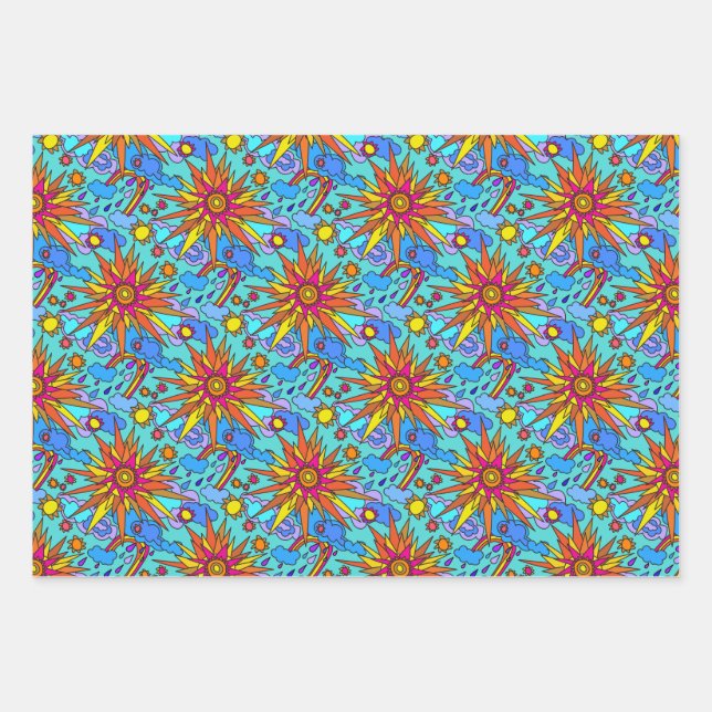 Hoja De Papel De Regalo Buen día, sol (Anverso)