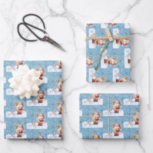 Hoja De Papel De Regalo Buena lista de Santa