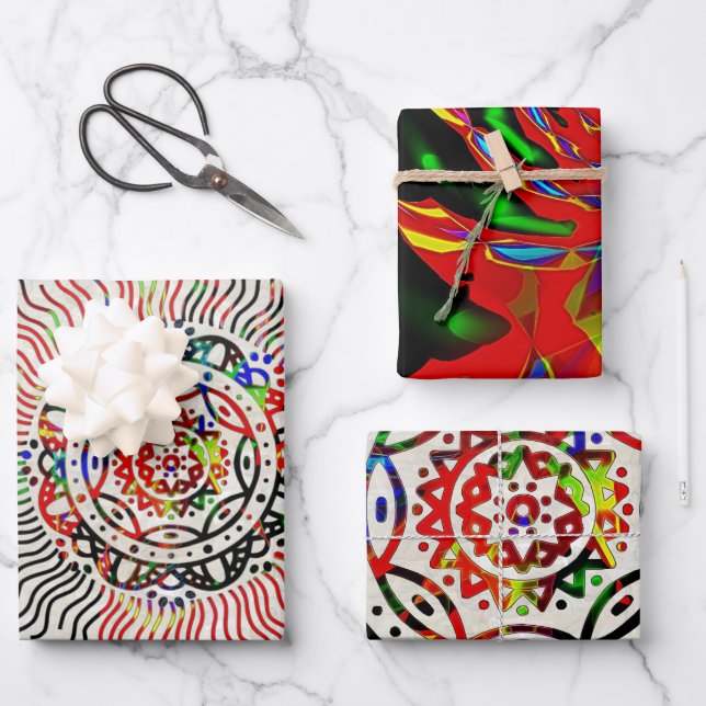 Hoja De Papel De Regalo Buenas vibraciones (Anverso)