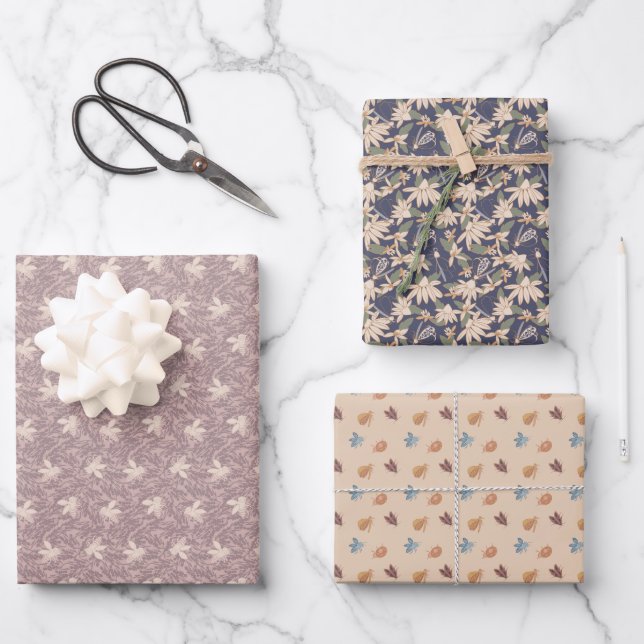 Hoja De Papel De Regalo Bug Variety Pack (Anverso)