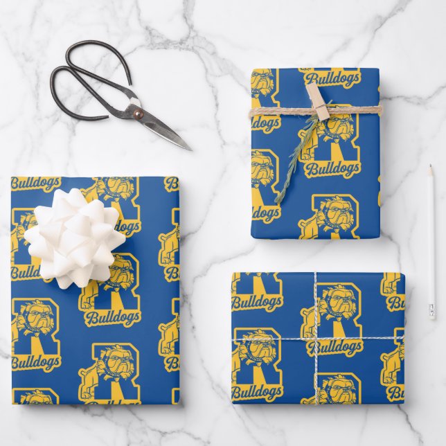 Hoja De Papel De Regalo Bulldoges de Riverdale Letterman (Anverso)