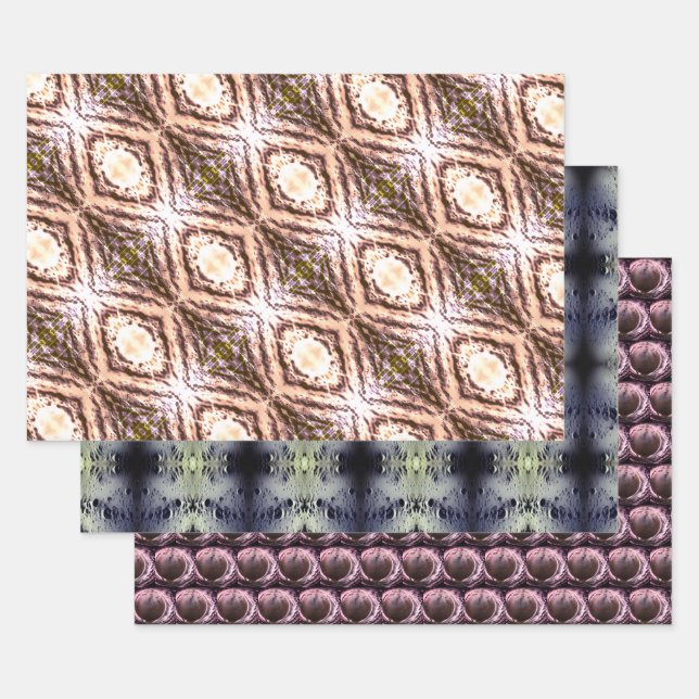 Hoja De Papel De Regalo Burbuja de barro cierra la impresión de arte digit (Set)