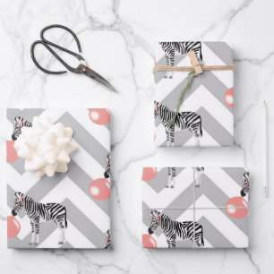 Hoja De Papel De Regalo Burbuja Gum Zebra