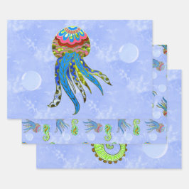 Hoja De Papel De Regalo Burbujas