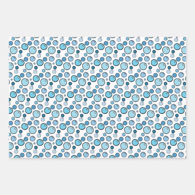 Hoja De Papel De Regalo Burbujas (Anverso)