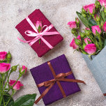 Hoja De Papel De Regalo Burlap Rústico Burgundy Lavender y Purple<br><div class="desc">Patrón sencillo y rústico de estilo burlap. Por favor,  tenga en cuenta que no hay una verdadera burlap usada en este diseño,  es una fotografía editada digitalmente.</div>