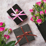 Hoja De Papel De Regalo Burlap Rústico Rústico Sencillo Carbón Gris Gris<br><div class="desc">Patrón sencillo y rústico de estilo burlap. Por favor,  tenga en cuenta que no hay una verdadera burlap usada en este diseño,  es una fotografía editada digitalmente.</div>